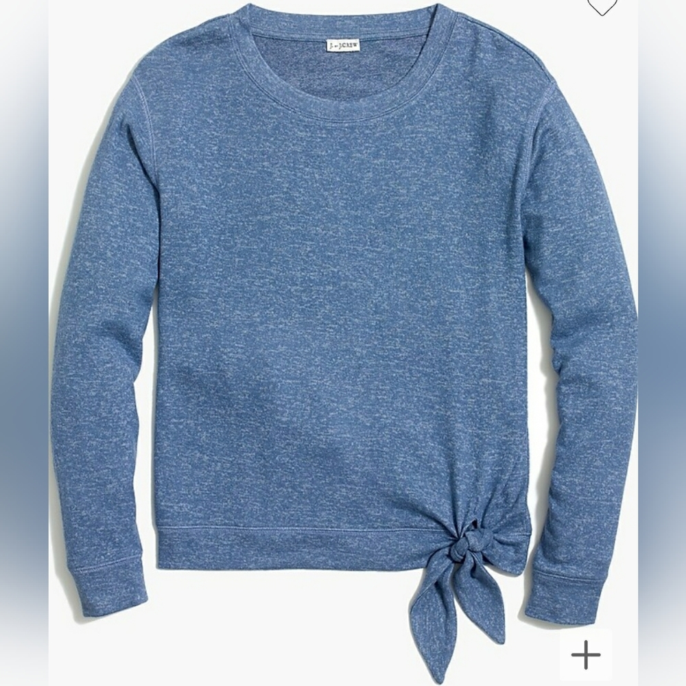 J. By J. Crew Supersoft Side-Tie Crewneck Sweatshirt